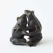 Global Views Bronze Hugging Frog Sculpture