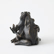 Global Views Bronze Hugging Frog Sculpture