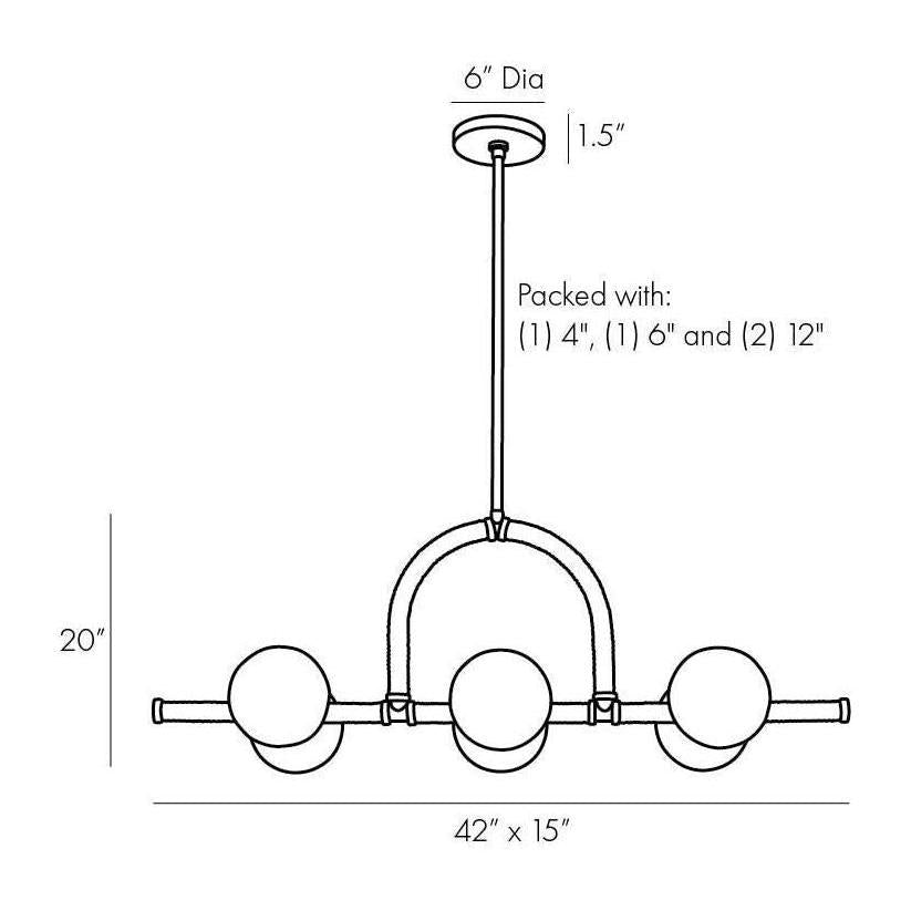 Arteriors Harrison Linear Chandelier