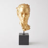 Global Views Gold Leaf Gilded Portrait Sculpture