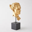 Global Views Gold Leaf Gilded Portrait Sculpture