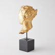 Global Views Gold Leaf Gilded Portrait Sculpture