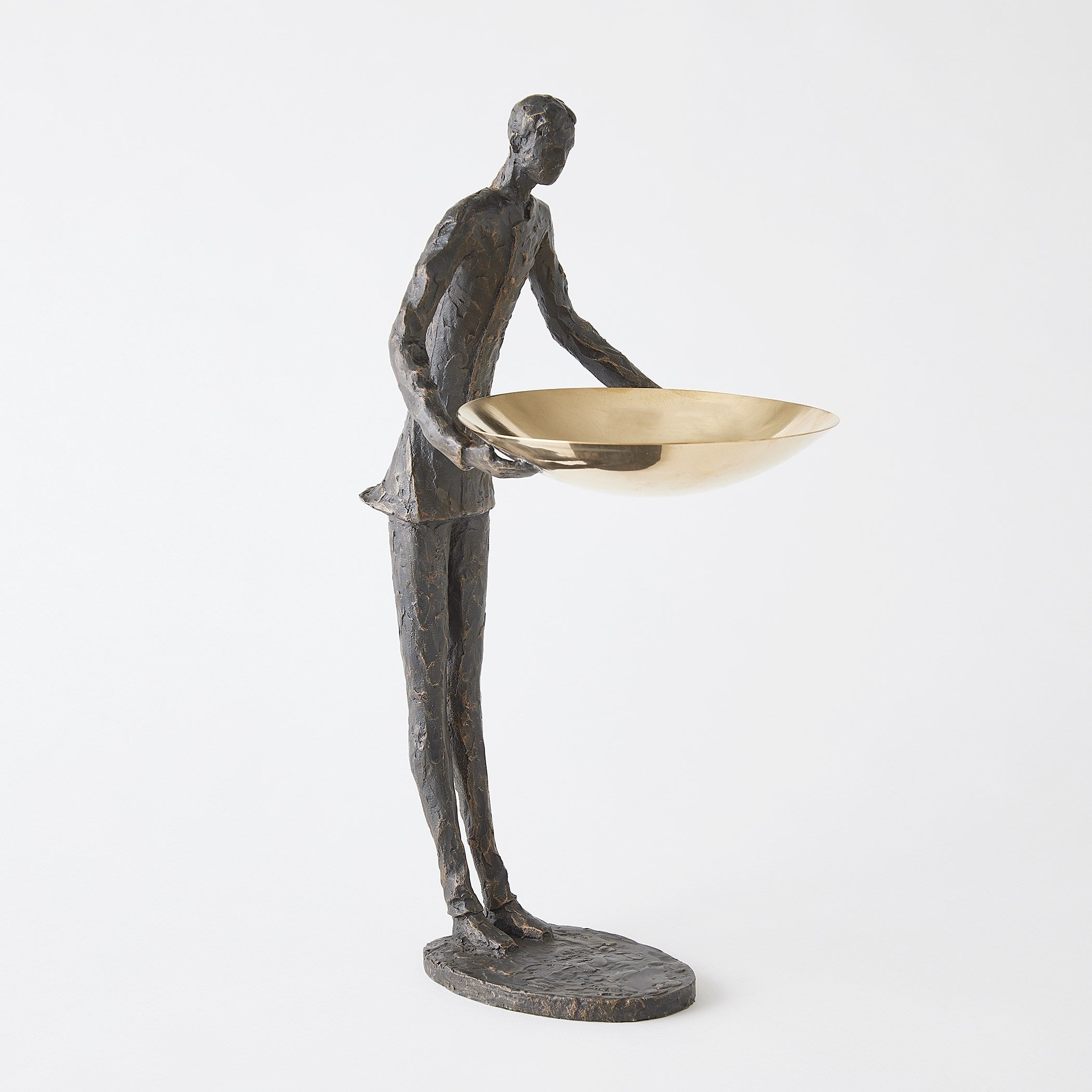 Global Views Wooster Sculpture Bronze w/ Brass Plate