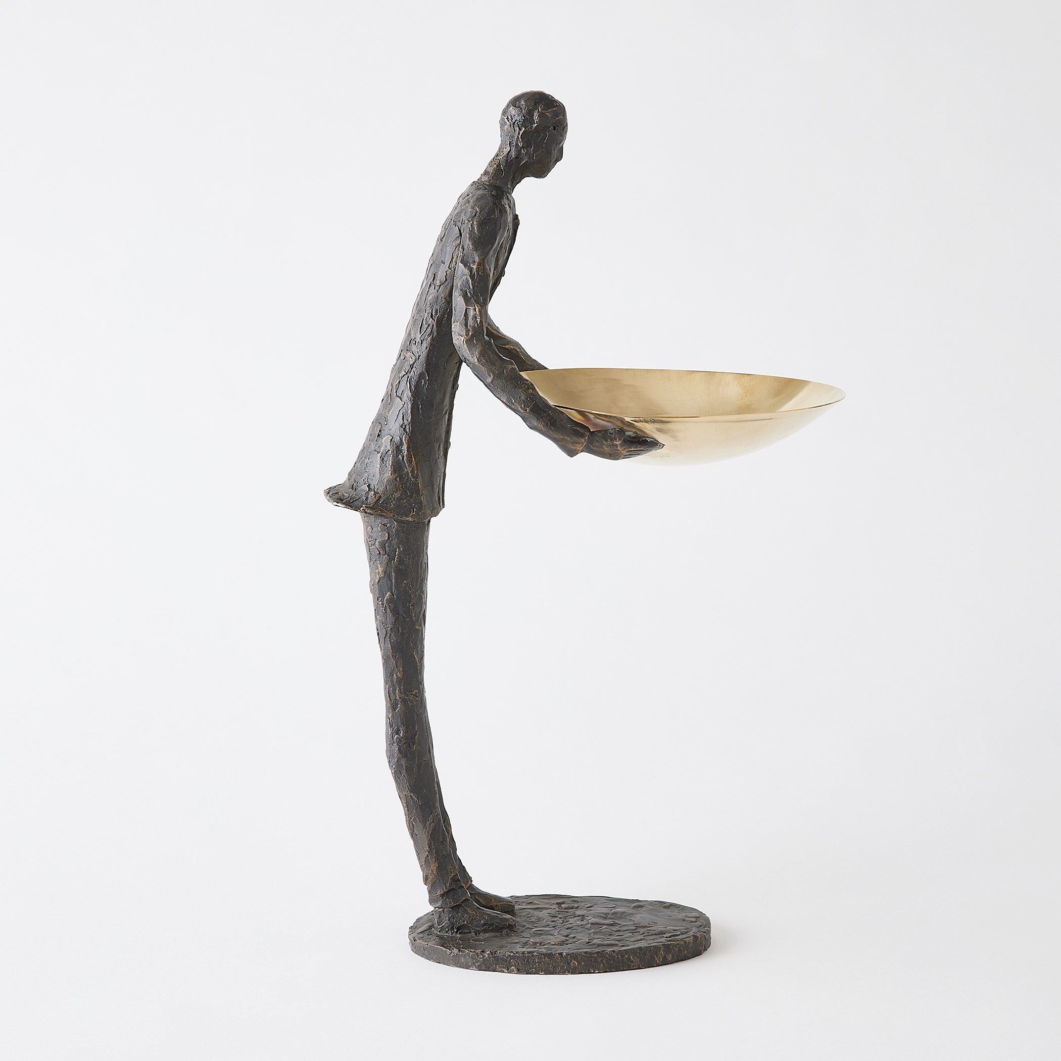 Global Views Wooster Sculpture Bronze w/ Brass Plate