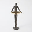 Global Views Wooster Sculpture Bronze w/ Brass Plate