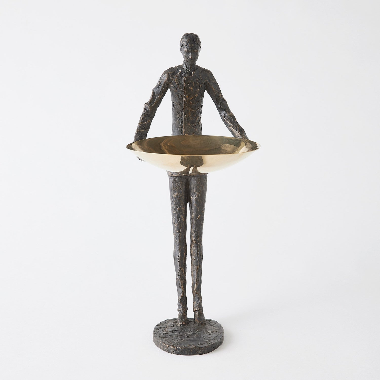 Global Views Wooster Sculpture Bronze w/ Brass Plate