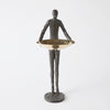 Global Views Wooster Sculpture Bronze w/ Brass Plate