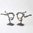 Global Views Bronze Tripped Up Sculpture