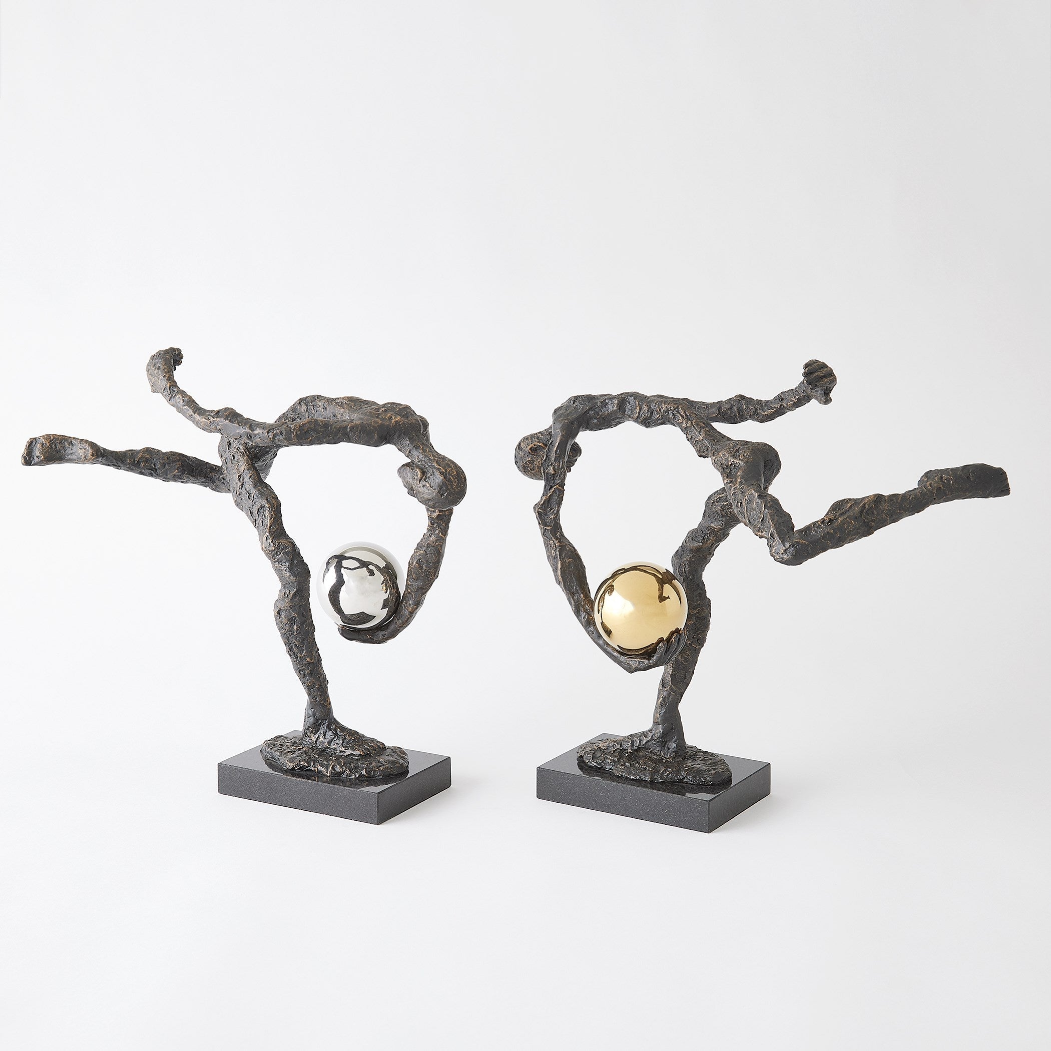 Global Views Bronze Tripped Up Sculpture