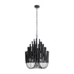 Arteriors Tilda Black Stained Wood Chandelier
