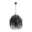 Arteriors Tilda Black Stained Wood Chandelier