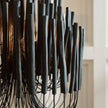 Arteriors Tilda Black Stained Wood Chandelier
