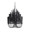Arteriors Tilda Black Stained Wood Chandelier