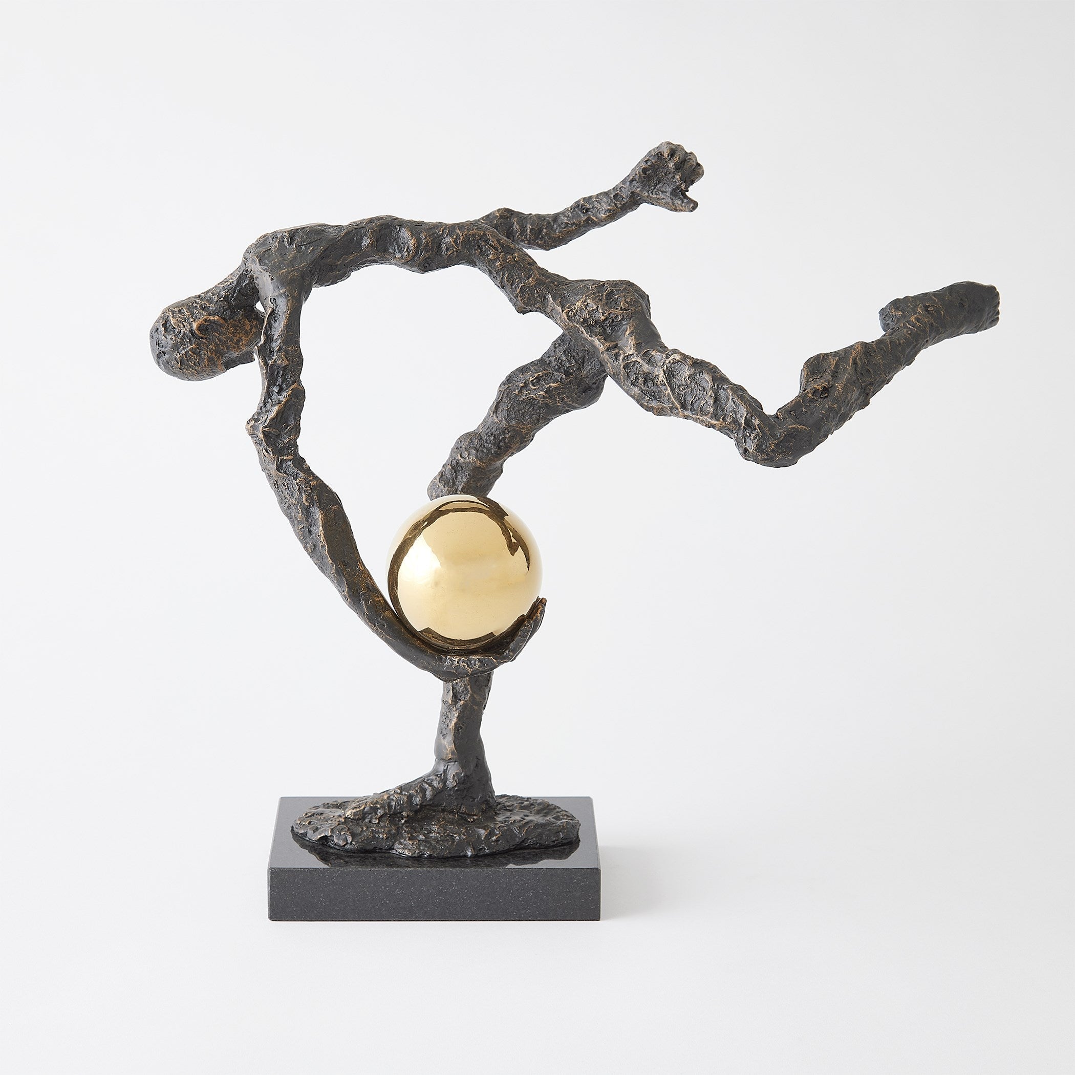 Global Views Bronze Tripped Up Sculpture