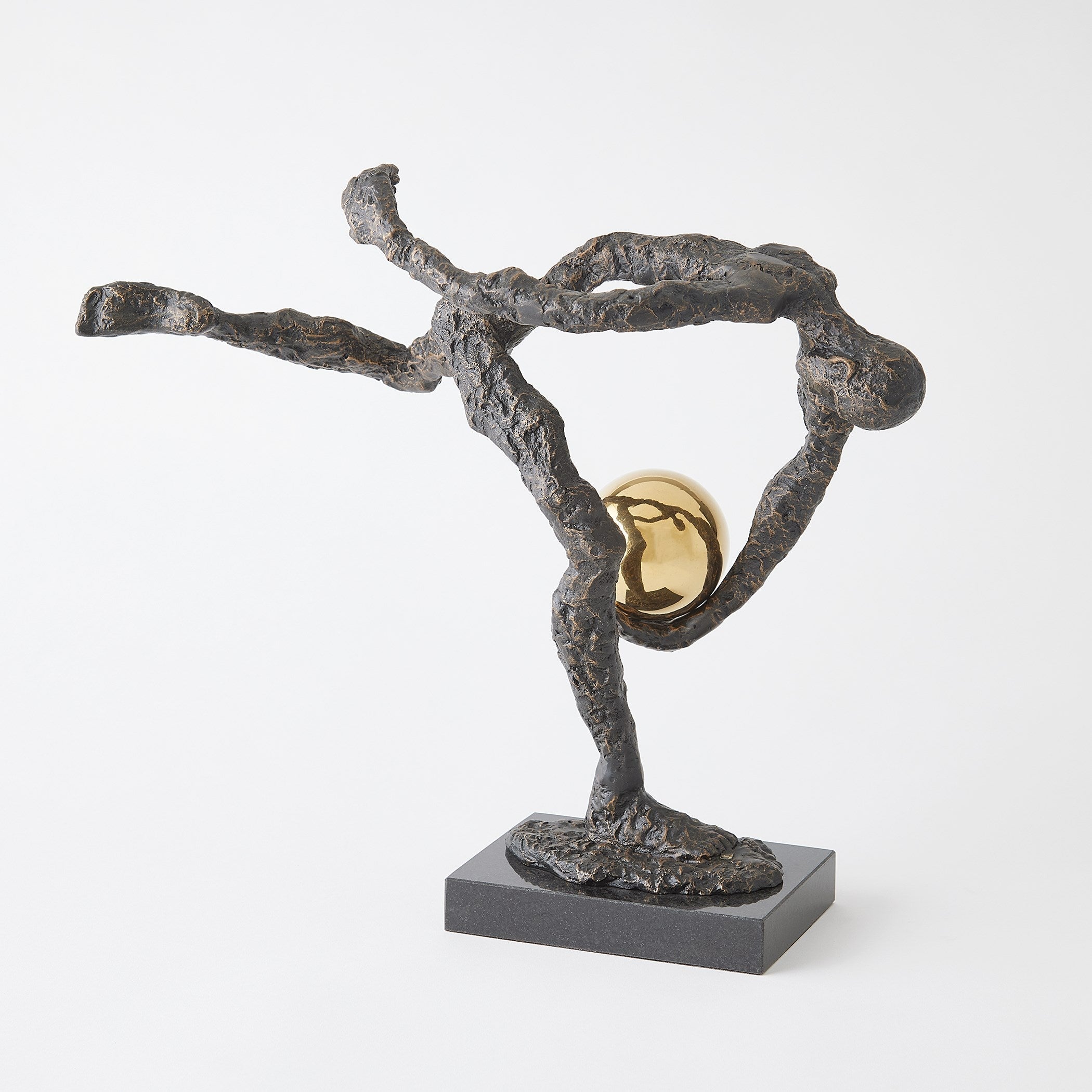 Global Views Bronze Tripped Up Sculpture