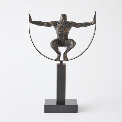Global Views Bronze Fortitude Sculpture