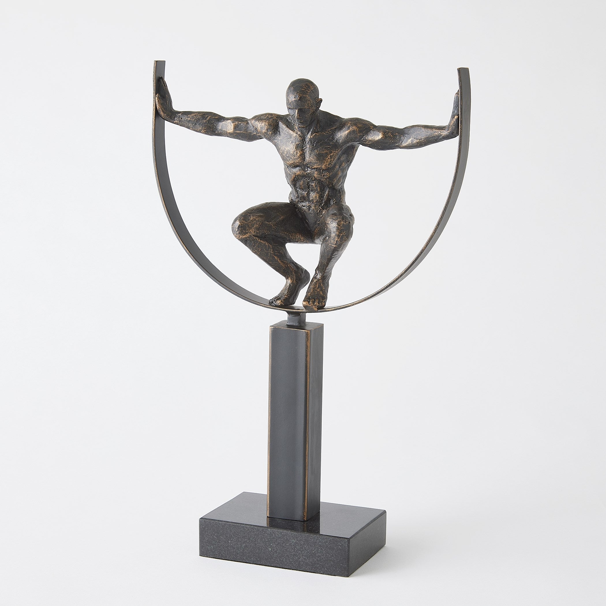 Global Views Bronze Fortitude Sculpture
