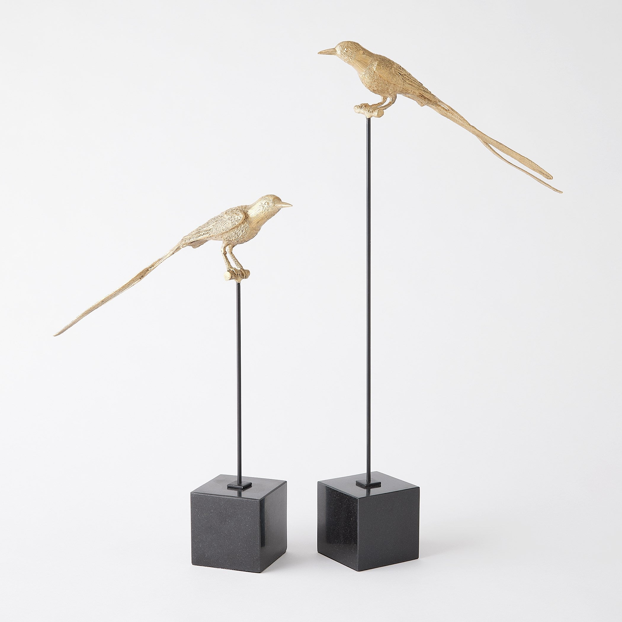 Global Views Brass Perched Swallow