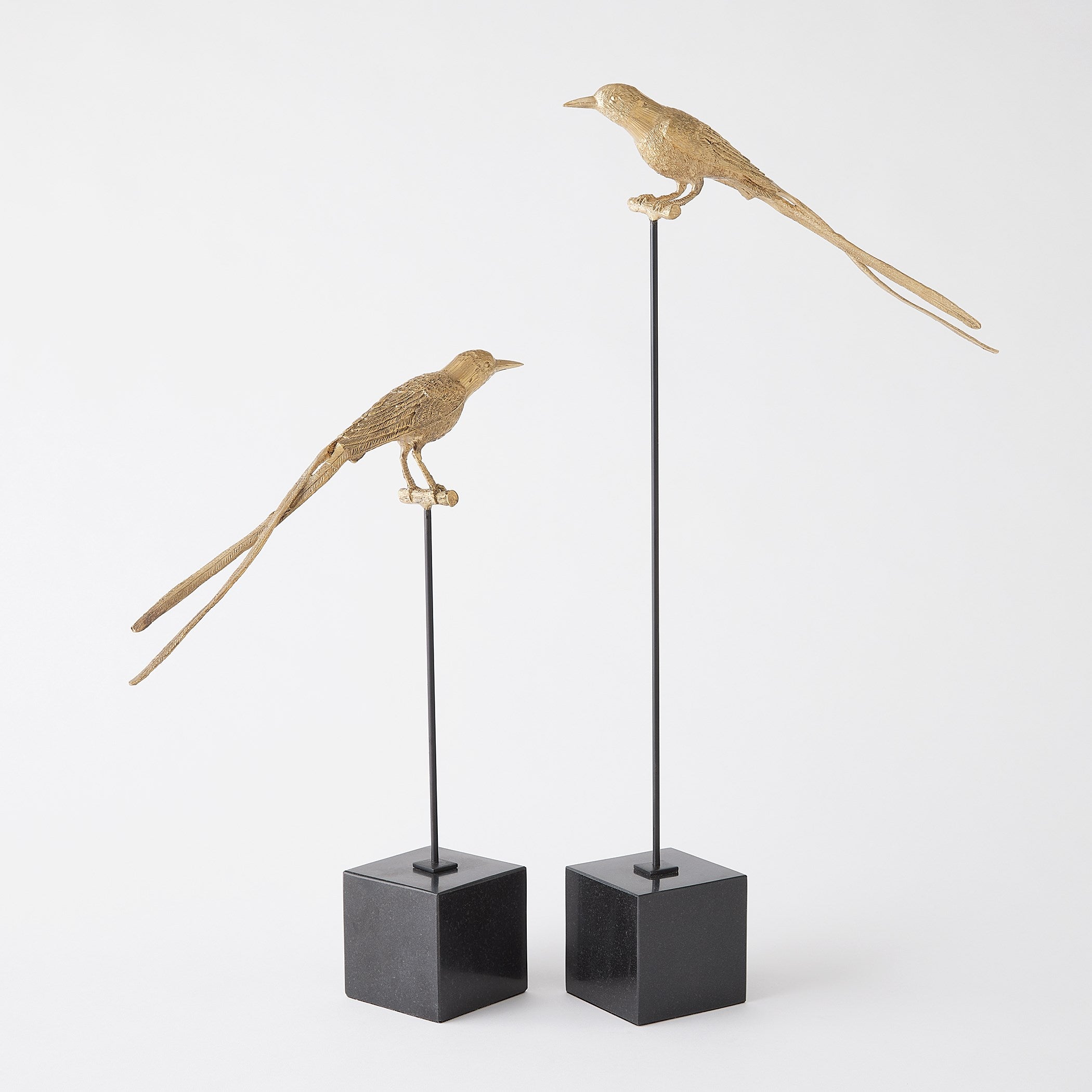 Global Views Brass Perched Swallow