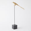 Global Views Brass Perched Swallow