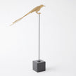 Global Views Brass Perched Swallow