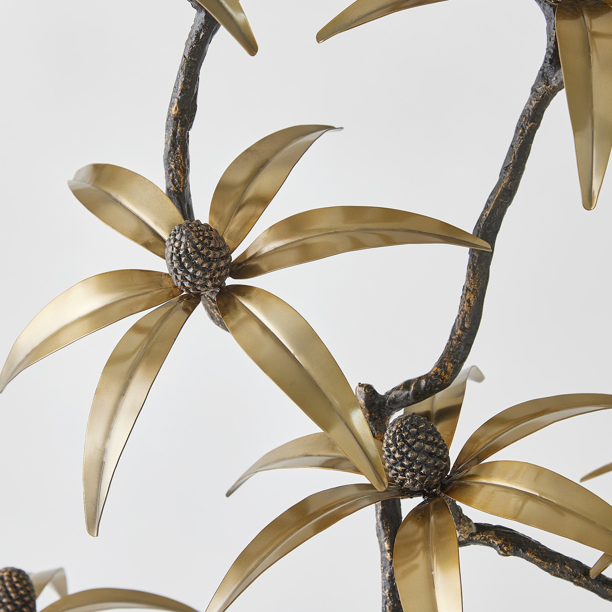 Global Views Black Bronze Brass Eyed Susan Sculpture
