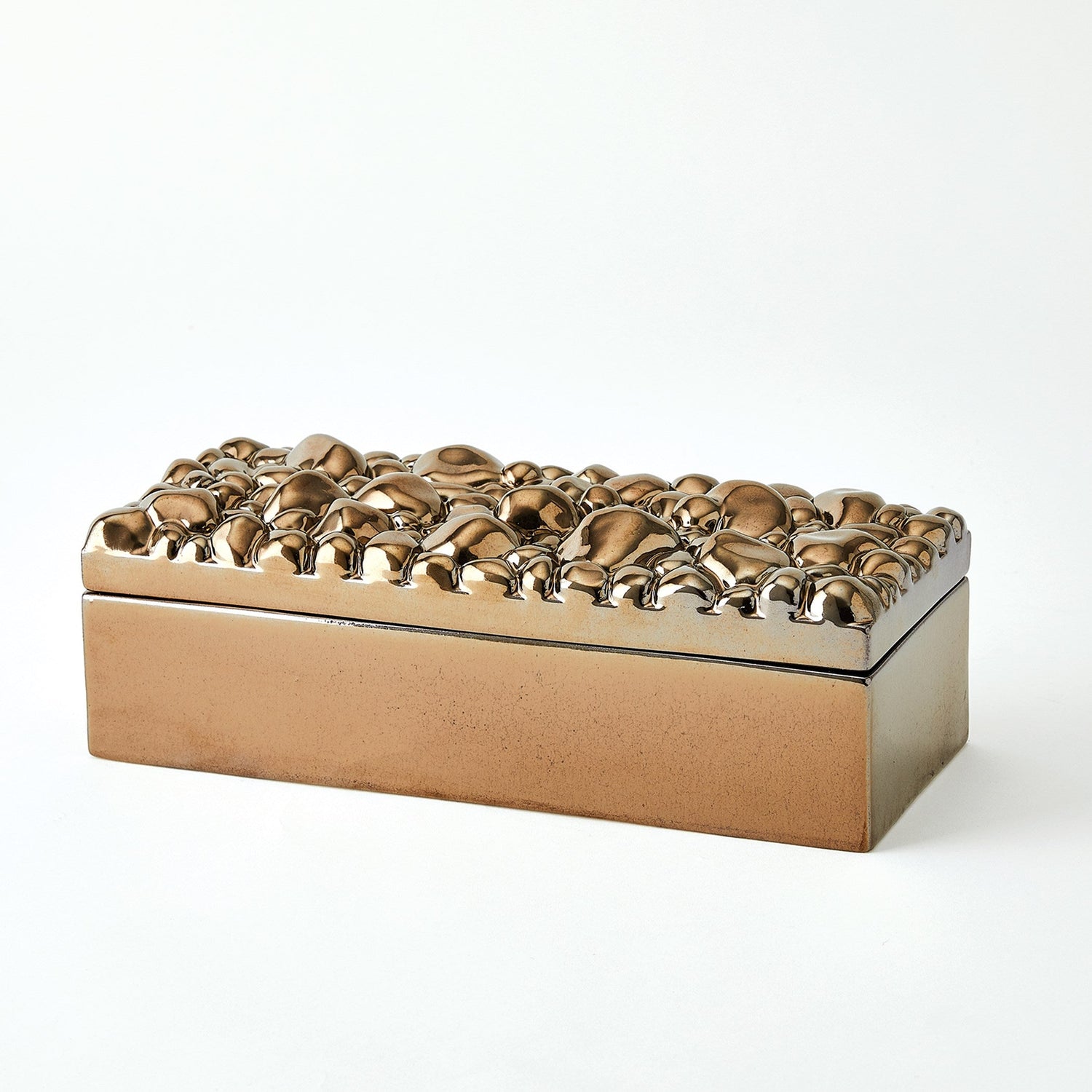 Global Views Bronze Pebbles Box