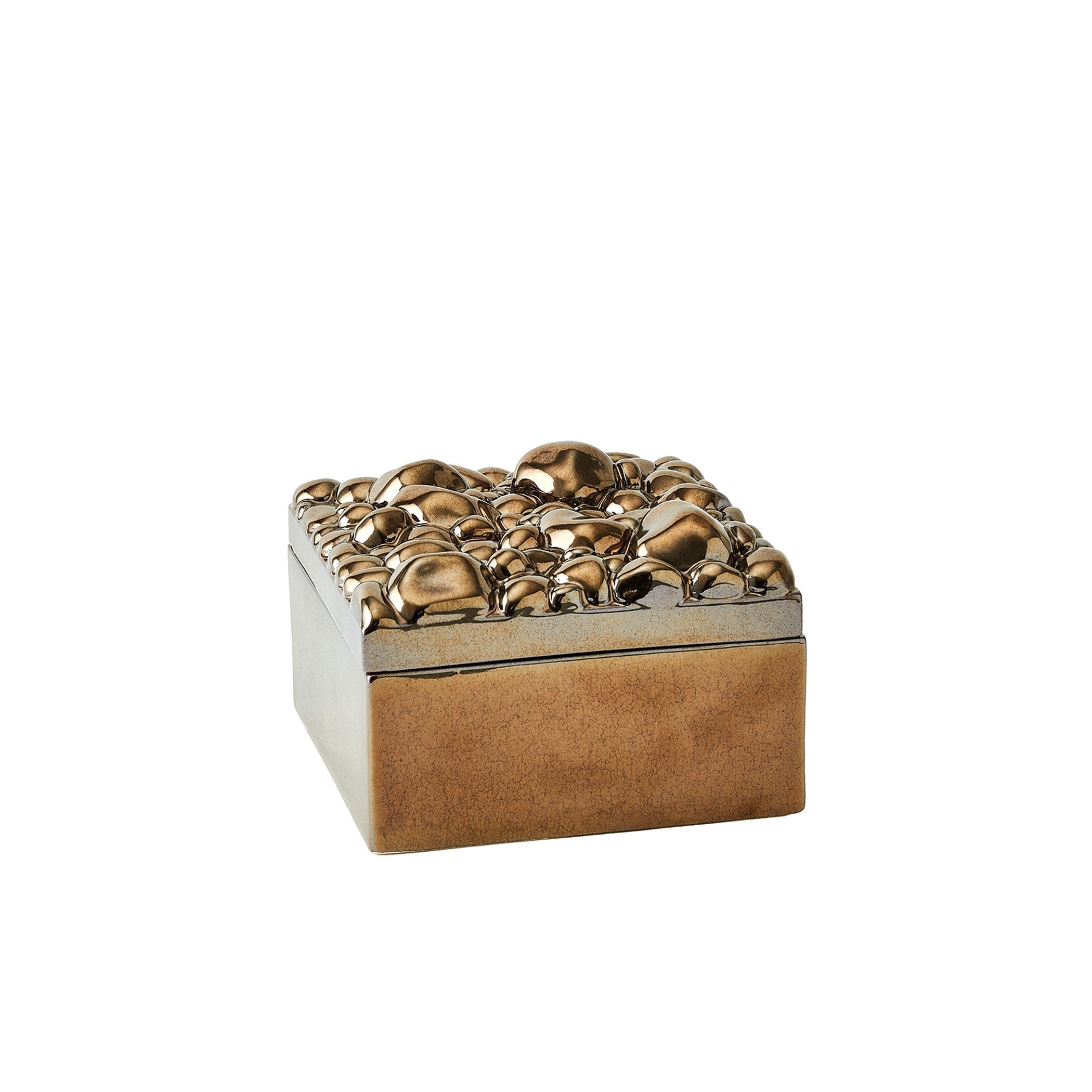 Global Views Bronze Pebbles Box