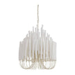 Arteriors Tilda Whitewash Stained Wood Chandelier
