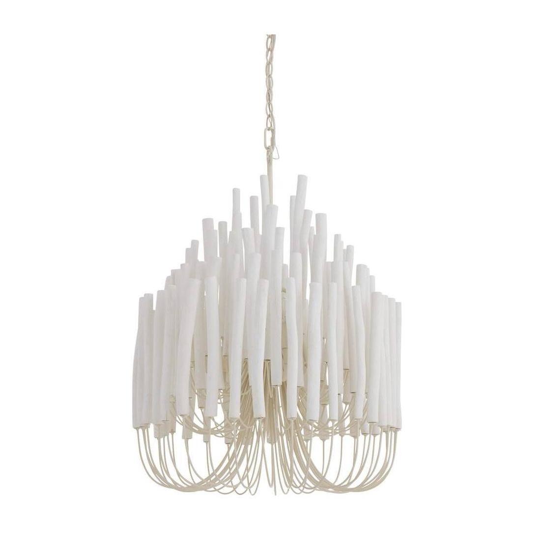 Arteriors Tilda Whitewash Stained Wood Chandelier