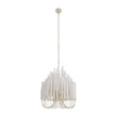 Arteriors Tilda Whitewash Stained Wood Chandelier