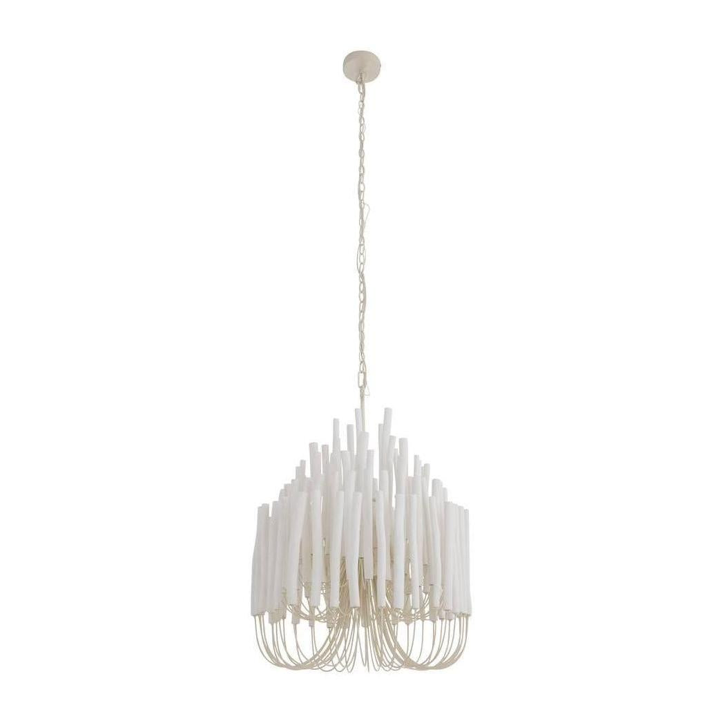 Arteriors Tilda Whitewash Stained Wood Chandelier