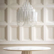 Arteriors Tilda Whitewash Stained Wood Chandelier