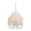 Arteriors Tilda Whitewash Stained Wood Chandelier