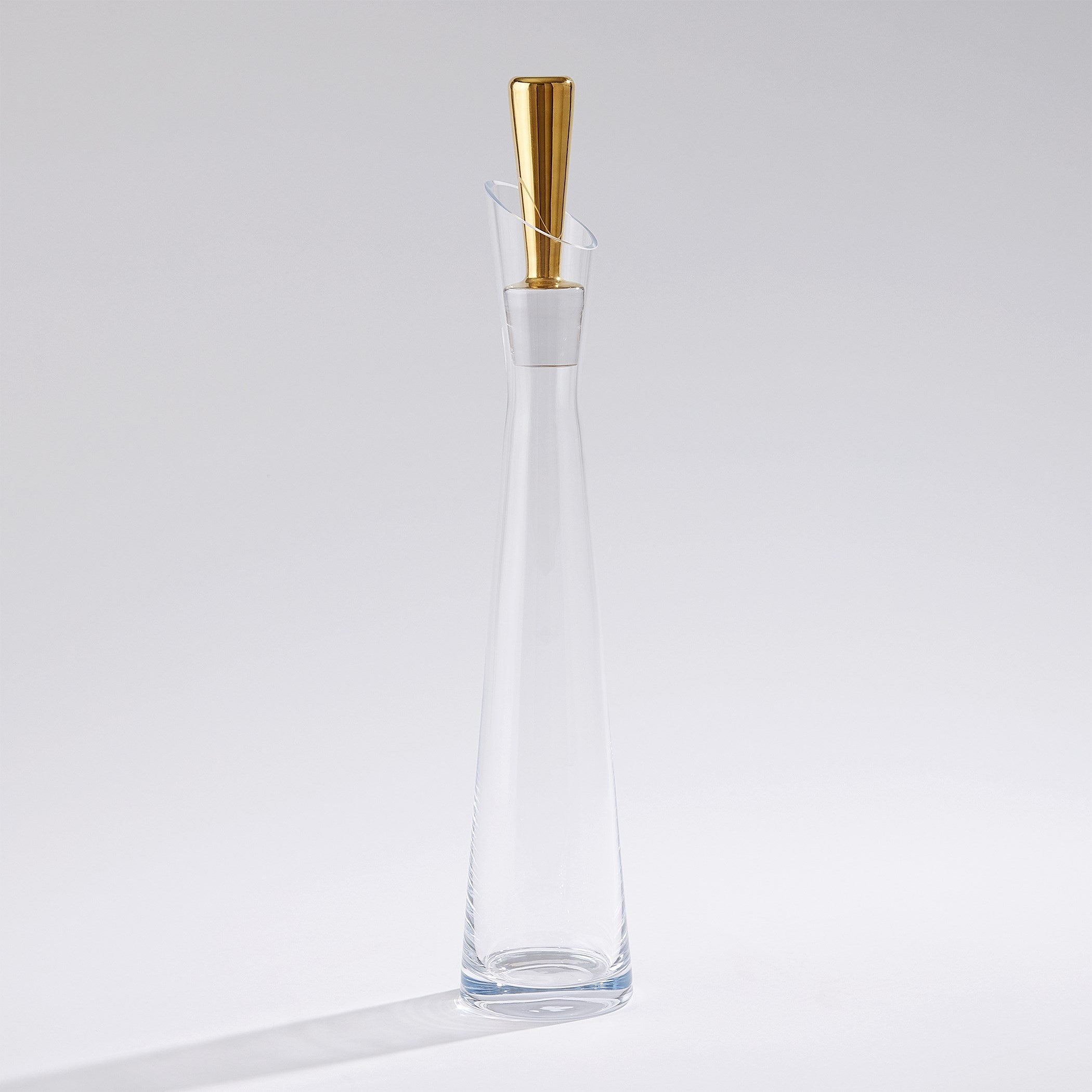 Global Views Gold Slant Decanter