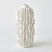 Global Views Matte White Sea Ribbons Vase