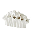 Global Views Matte White Flora Coral Bouquet