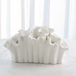 Global Views Matte White Flora Coral Bouquet
