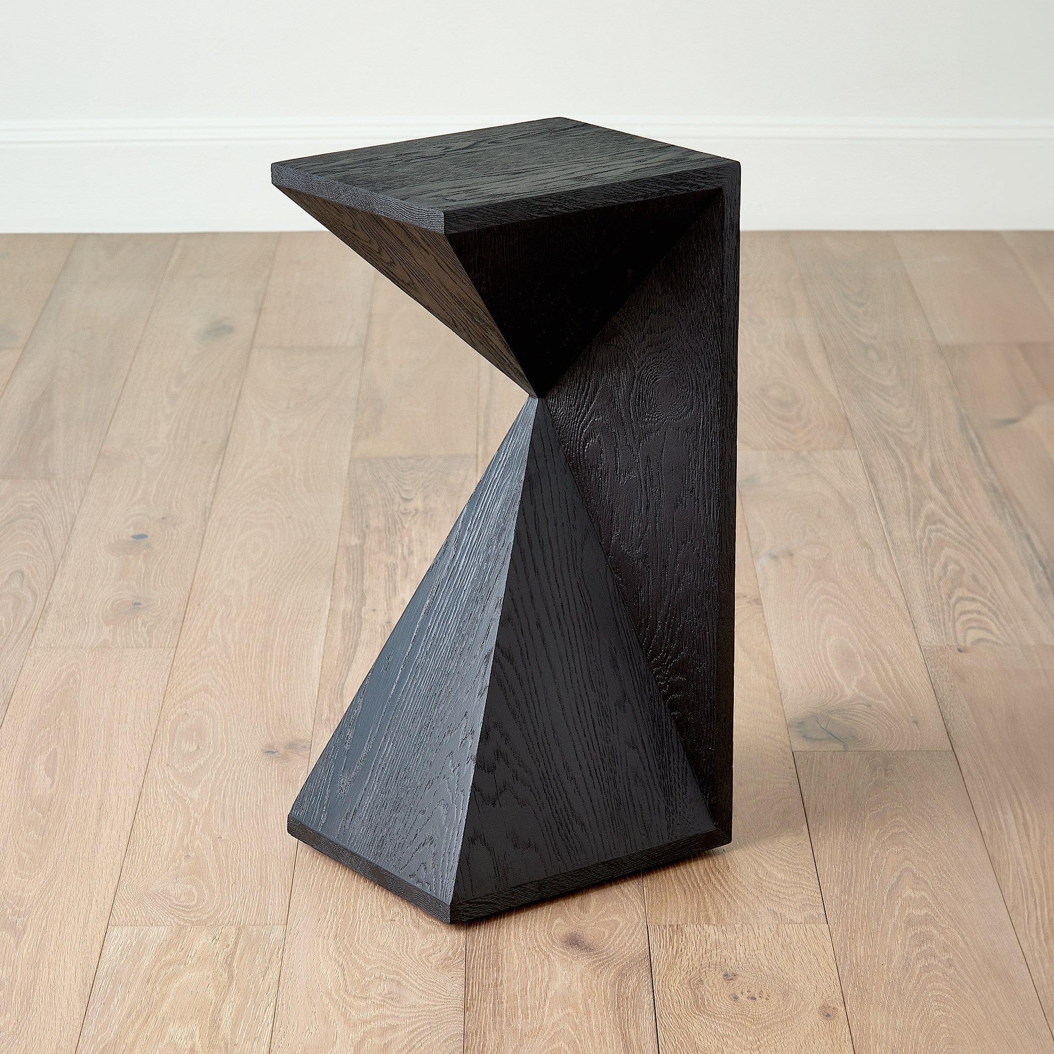Global Views Asymmetrical Angle Side Table