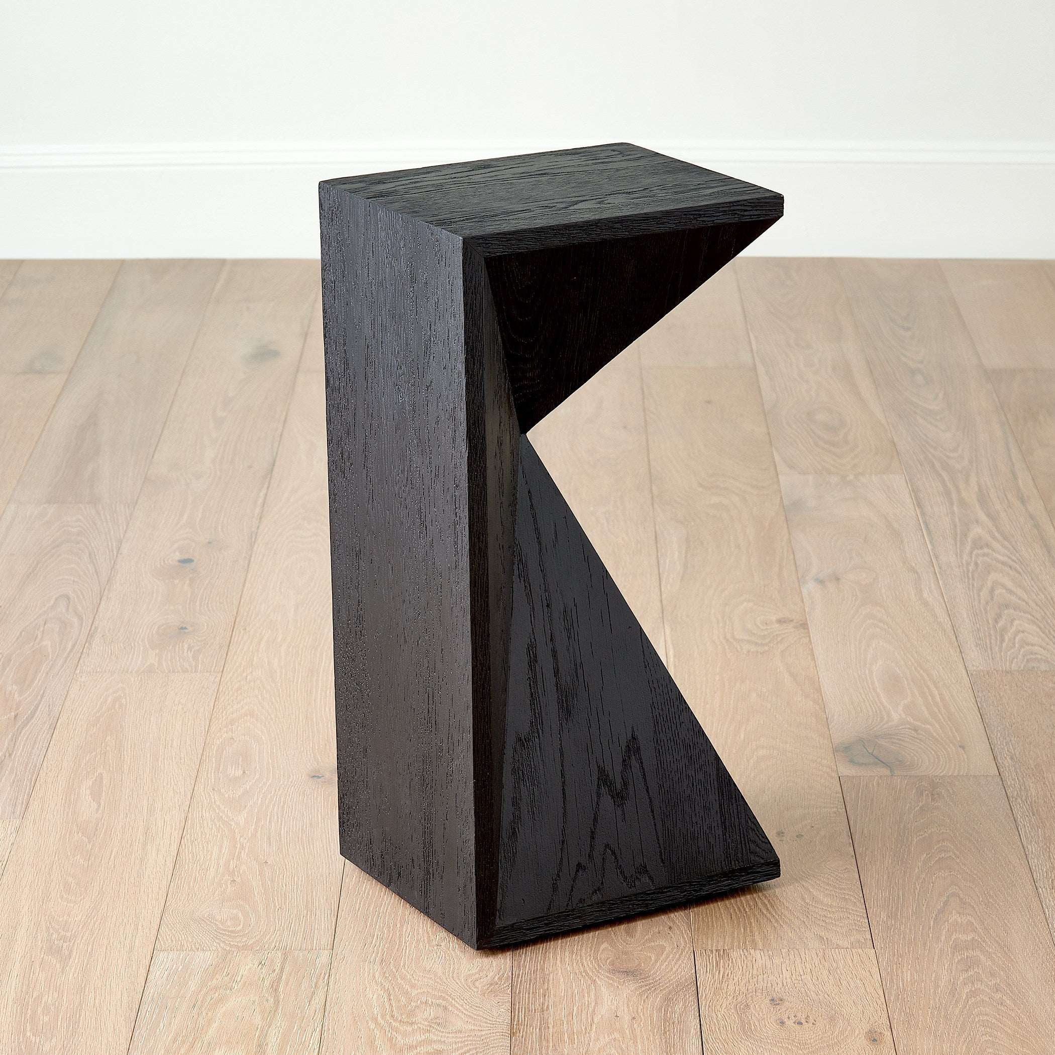 Global Views Asymmetrical Angle Side Table