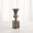 Global Views Reactive Silver Pedestal Vase