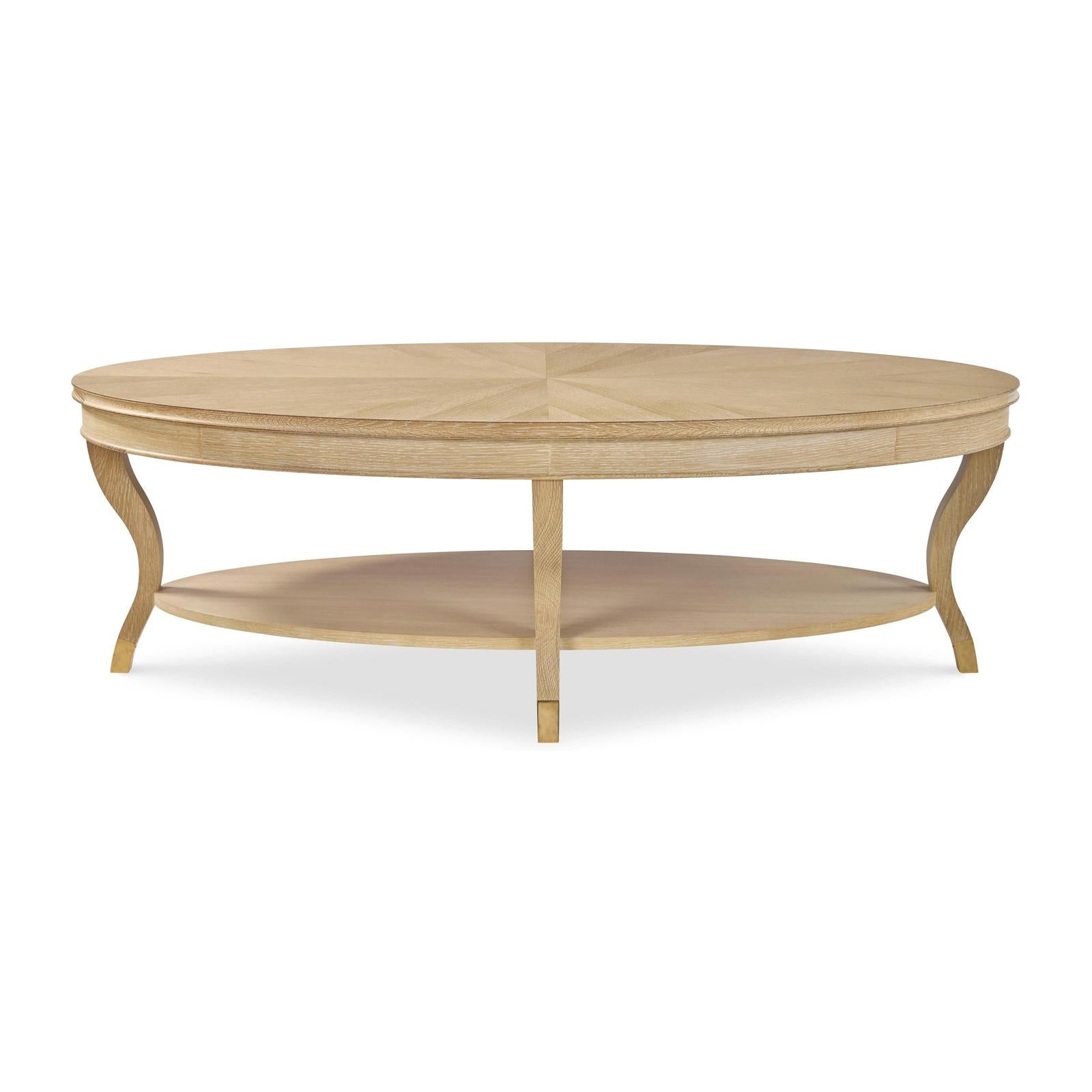 Century Furniture Stocked Oval Cocktail Table