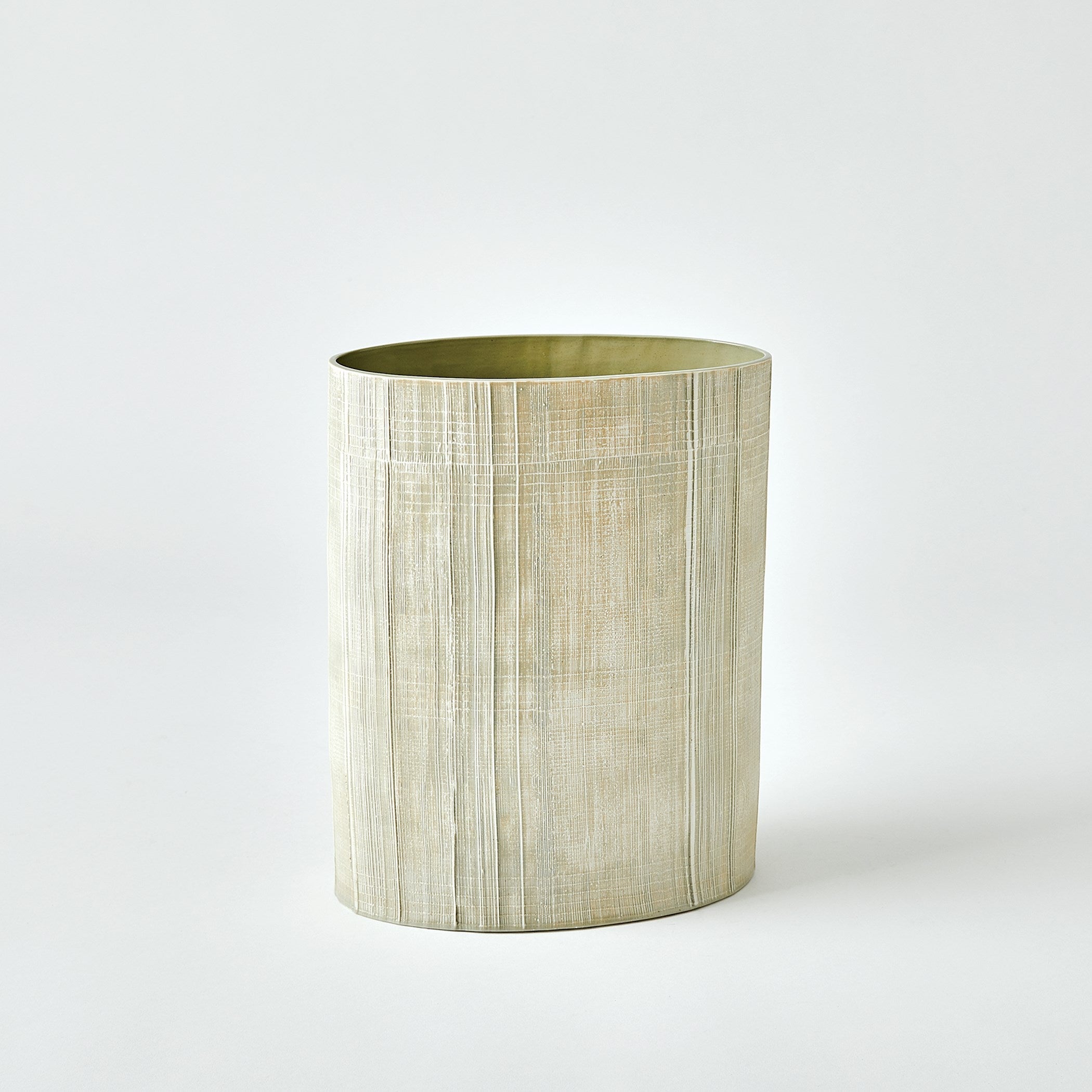 Global Views Celery Cross Hatch Vase