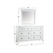 Magnussen Home Heron Cove Chalk White & Dovetail Grey Drawer Dresser