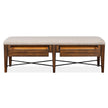 Magnussen Home Bay Creek Toasted Nutmeg Upholstered Bench