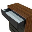 Michael Amini Kayner 5-Drawer Chest - Charcoal