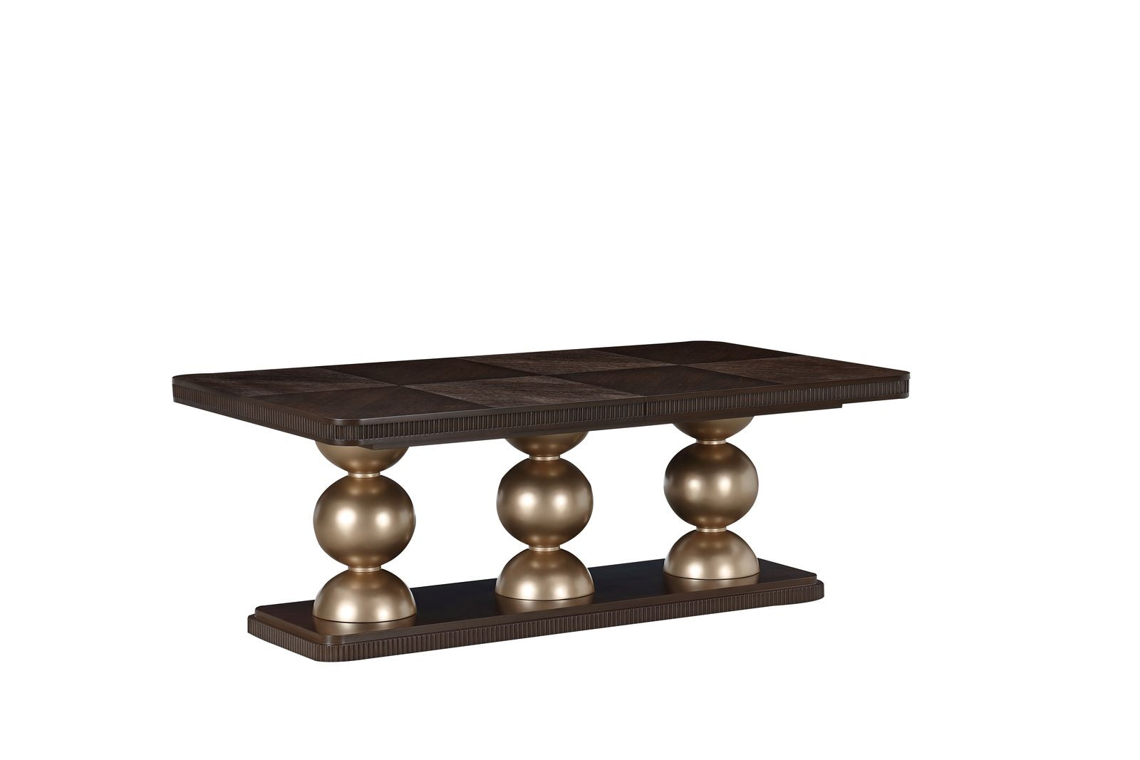 Michael Amini West Kensington Rectangular Dining Table - Medium Espresso
