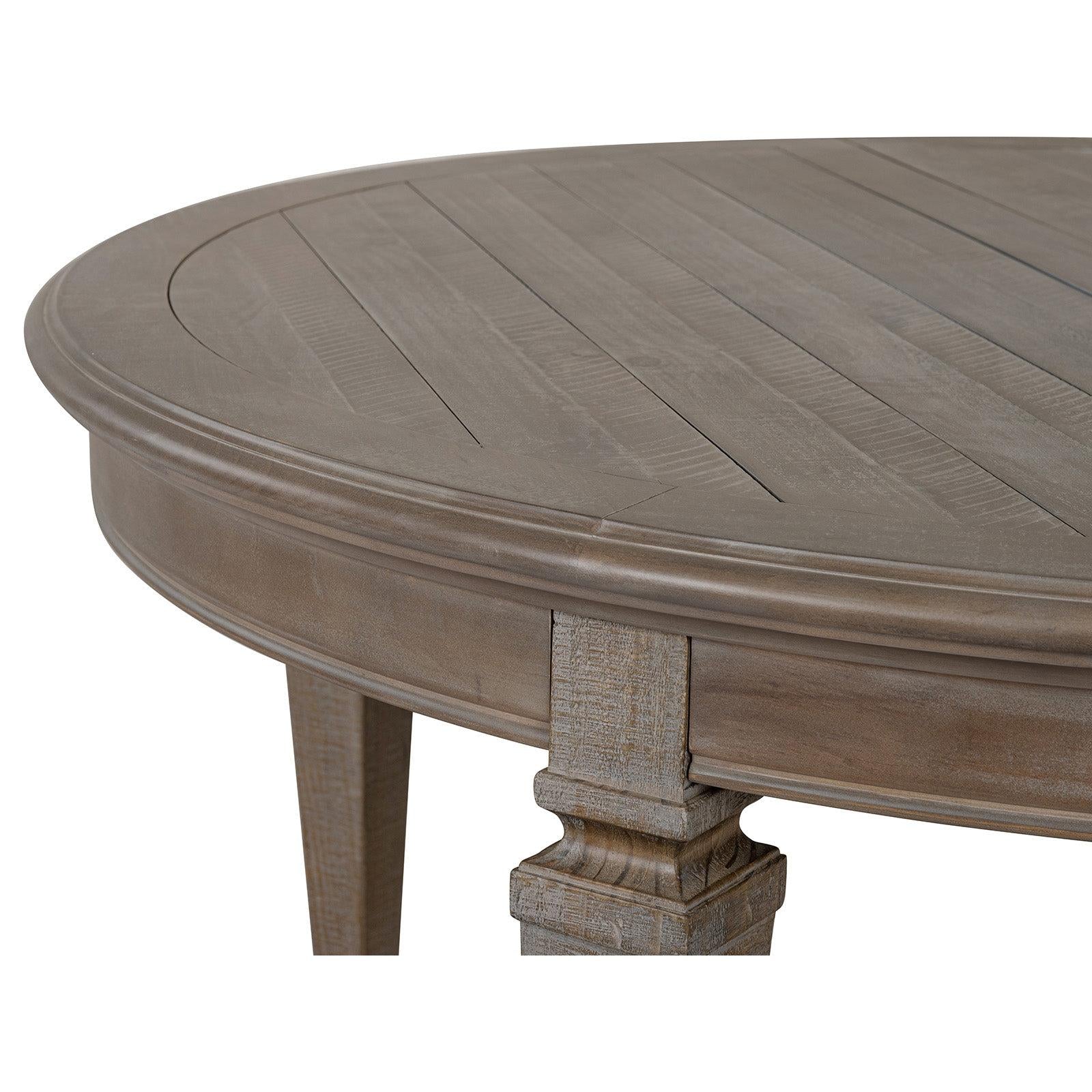 Magnussen Home Lancaster Dovetail Grey Extendable Round Dining Table