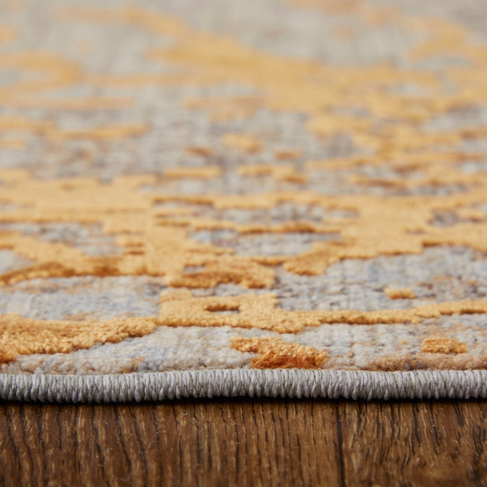 Feizy Pryor 39NEF Modern Abstract in Gold/Brown/Gray