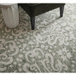 Feizy Belfort 8A28F Traditional Floral & Botanical Rug in Ivory/Green